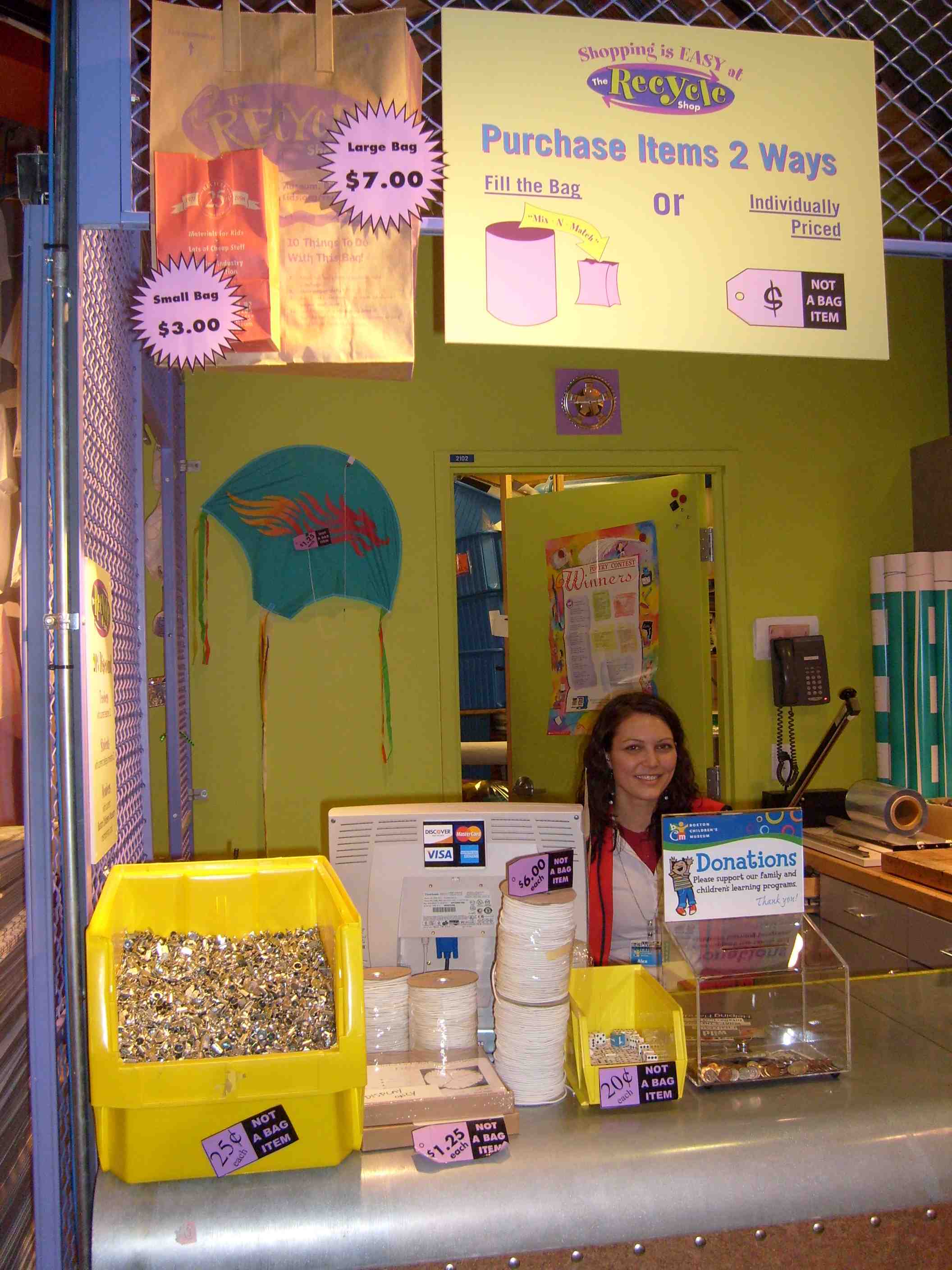 Boston Children’s Museum III; the recycle shop – Our Curious Home